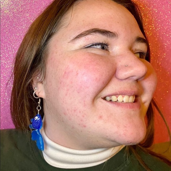 Orange Goldfish Earrings - Picture 2 of 2